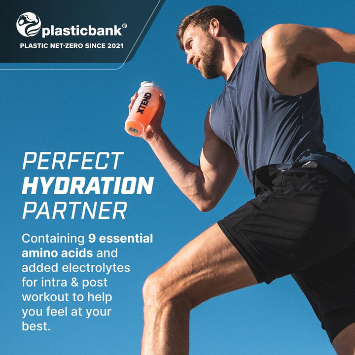 XTEND EAA Amino Acids Powder|Apple and Raspberry|40 Servings for Hydration and Fitness Performance|9 Essential Amino Acids + Added Electrolytes Recovery Powder to Hydrate, Repair, Recover