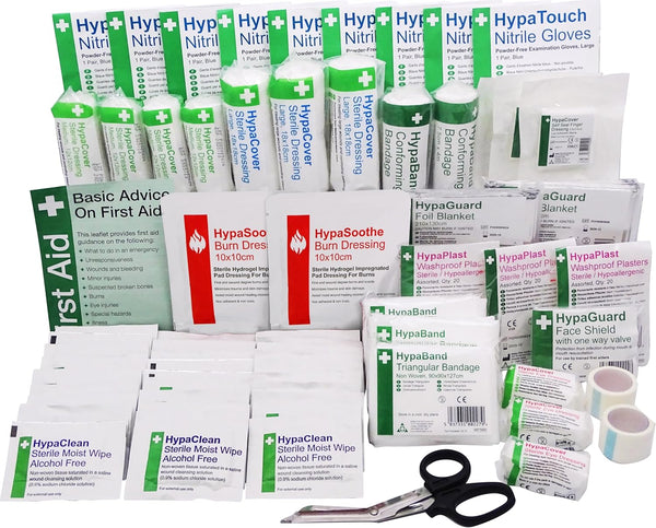 Safety First Aid First Aid Kit Refill Pack British Standard 8599 Compliant, Medium 25-100 Persons