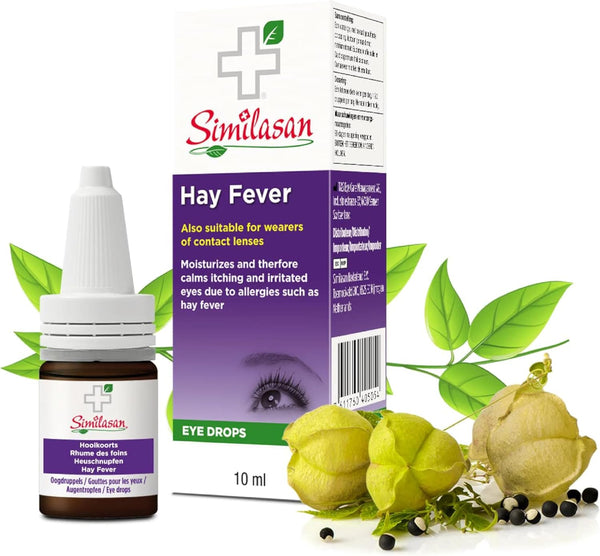 Hayfever Eye Drops 10 Ml (Pack of 1) – Allergy Relief – for Irritated Itchy and Allergic Eyes – Natural Formula