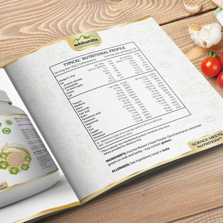 Brewer'S Yeast Powder 500G Non-Debittered Inactive Natural Source of B-Vitamins, Chromium, Selenium and Potassium for Humans, Cats, Dogs, Horses and Ducklings