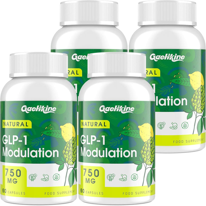GLP-1 Modulation 750Mg, Natural GLP Supplement with Synbiotics, Hops Flower Extract & Eriocitrin - 60 Capsules