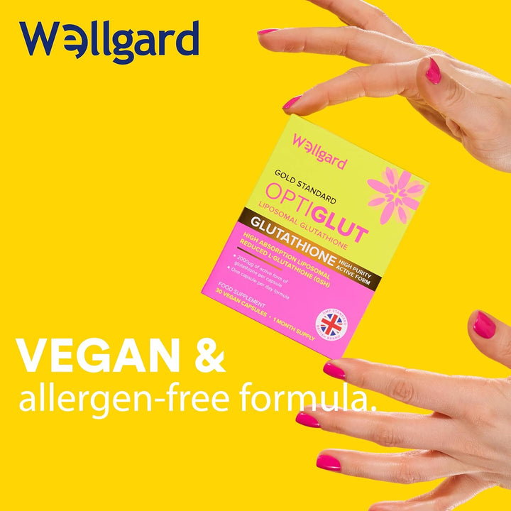 Liposomal Glutathione 200Mg,  Optiglut - High Absorption Reduced L-Glutathione (GSH) - One-A-Day Vegan Capsules, 30 Capsules