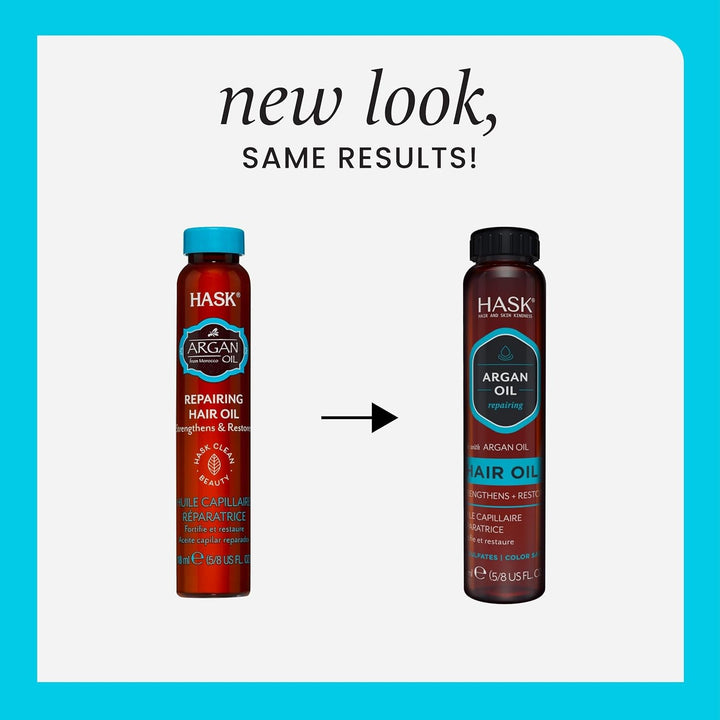 Argan Oil Shine Oil Vial Repairing for All Hair Types, Colour Safe, Gluten Free, Sulfate Free, Paraben Free - 1 18Ml Vial