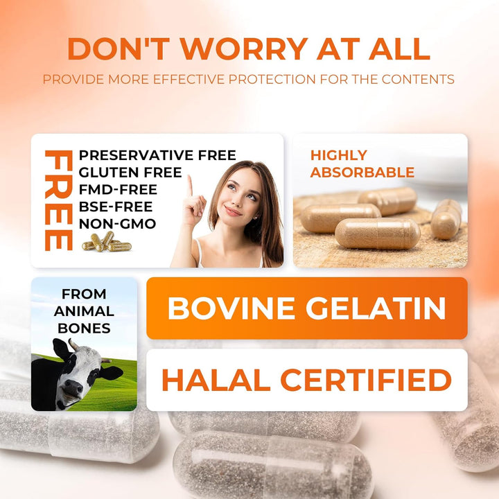 Empty Capsules Size 00 - Clear Gelatin Capsules Empty (100 Count) with Two Miro Lab Spoons - Gel Capsule Empty - DIY Pure Bovine Capsule Filling - Kosher, Gluten Free - Non-Gmo Certified