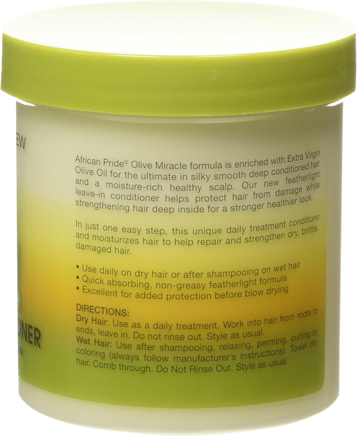 Olive Miracle Anti-Breakage Leave-In Conditioner 425G/15Oz