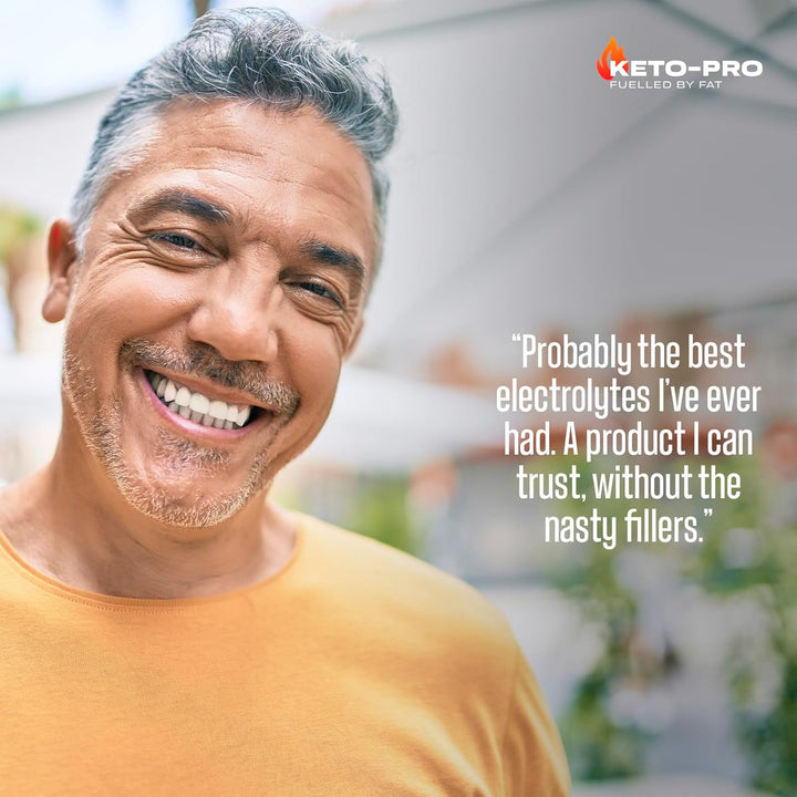 Keto-Pro Keto Electrolytes 250G | Electrolyte Powder Supporting Your Fasting, Health & Fitness Goals | 50 Servings | Lemon Orange Flavour
