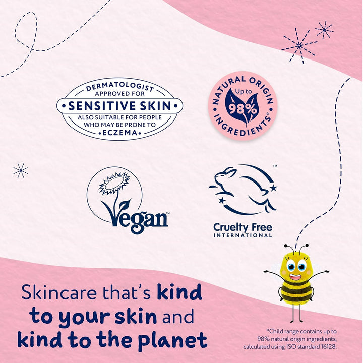 Kids Bubble Bath, Raspberry | Gently Cleanses & Soothes | Suitable for Dry, Sensitive Skin, 500Ml