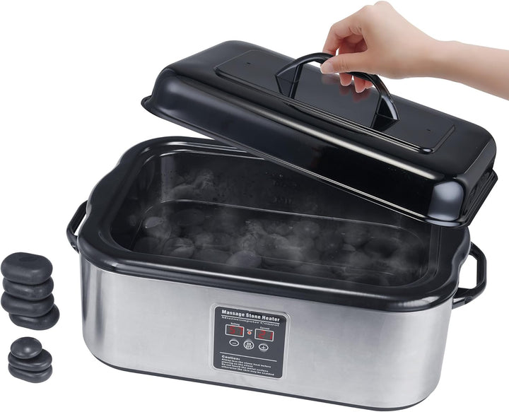Master Massage Digital Professional Massage Hot Stone Warmer Heater Heating Device (6 Quart)