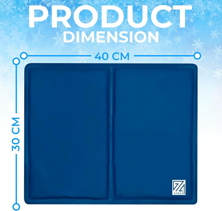 Cooling Gel Pillow Magic Multi-Function W/Cooling Relief Pillow Cushion Mat Absorbs and Dissipates Heat | Helps Improve Quality of Sleep and Optimal Sleeping Temperature - Pack of 2 (30X40Cm)