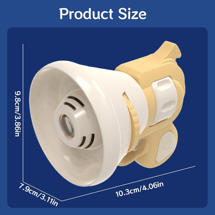 Hilarious Costume Projector & Voice Changer Speaker, Prank Voice Props Can Record Audio, Transformation Projector Speaker, Handheld Projectors Bag Charm for Both Adults and Children (Green)