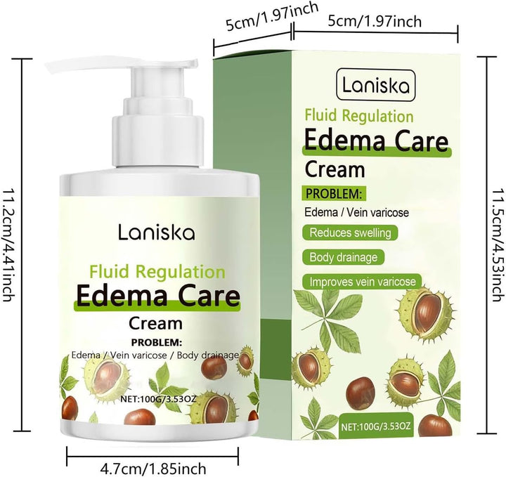 Horse Chestnut Edema Care Cream | Clinically Supported | Reduce Swelling & Improve Varicose Veins | 100G Daily Leg Care