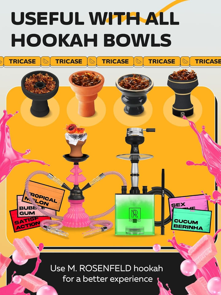 Shisha Flavour Nicotine Free Bubble Gum Shisha - 3.5 Ounce - 100 Gram Candy Gummy Flavor - Herbal Hookah Tobacco & Nicotine Free Hookah Shisha