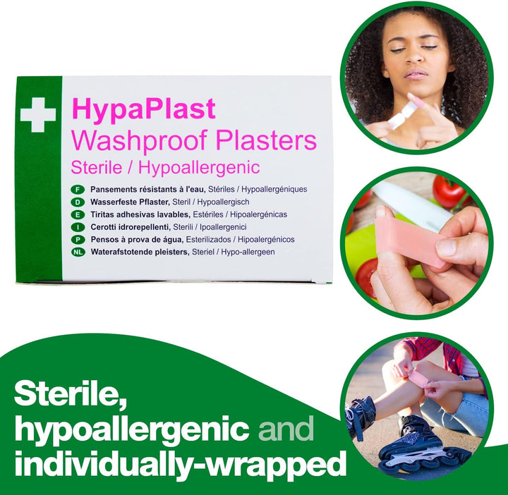 Hypaplast Pink Washproof, Assorted (100) Sterile Hypoallergenic