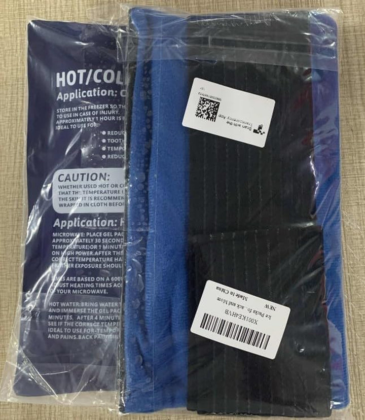 Ice Packs for Injuries Reusable(3 Piece Set),Gel Hot & Cold Ice Packs,Joint Pain, Muscle Pain, Ice Packs with Adjustable Straps, Treat Arms, Shoulders, Knees, Legs Back and More