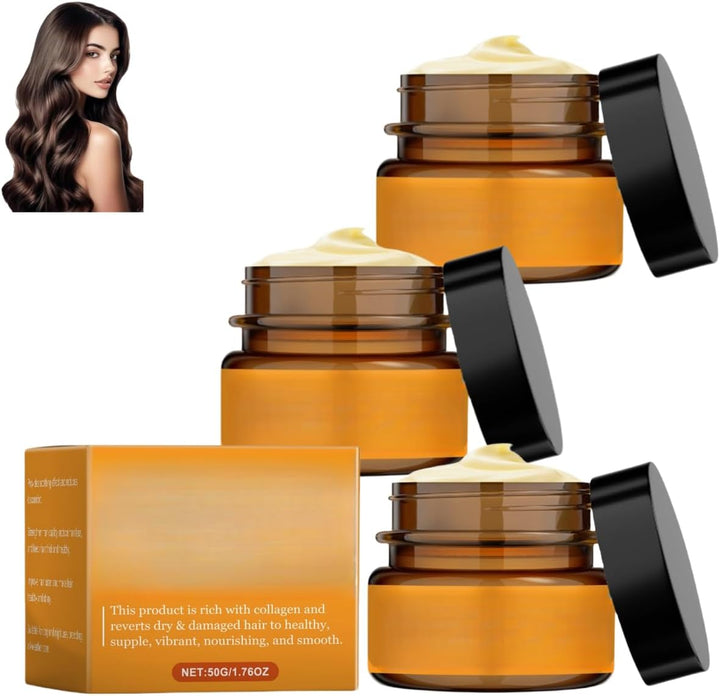 Collagen Conditioner, Deep Conditioning Hair Mask, Moisturizing and Nourishing the Scalp, Anti-Frizz Repair