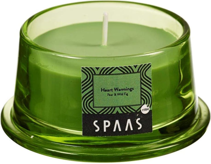 Scented Candle in Low Glass, ± 15 Hours, Magical Thoughts, Wine Red