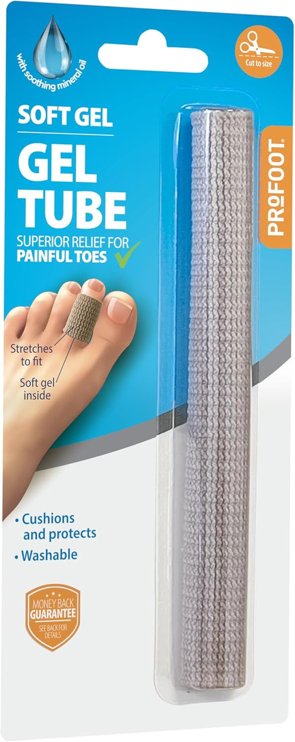 Gel Tube - Superior Relief for Painful Toes - Softgel Tube Padding and Protection for Painful Corns, Bunions and Hammer Toe - 15Cm, Cut to Size - Washable & Reusable - Finger & Toe Protection