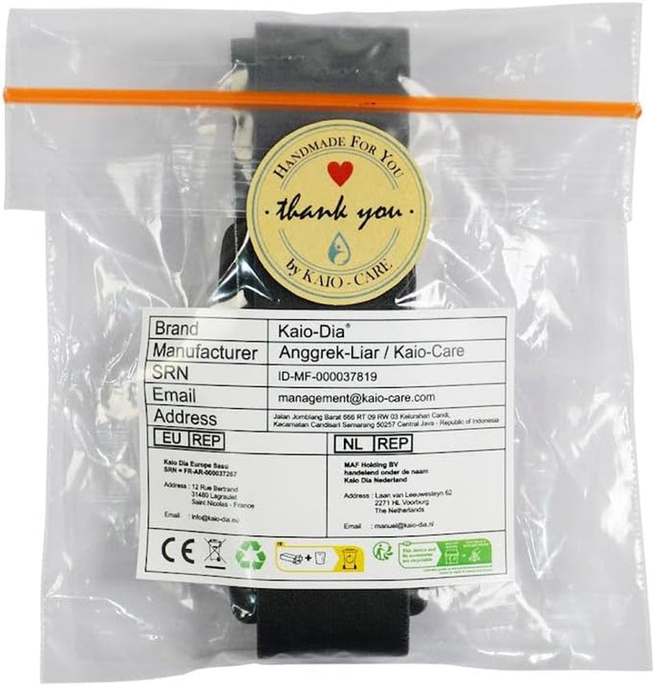 Dia-Style - Elastic Armband for Dexcom G6 Sensor - Elastic Strap for Diabetic with CGM (L (29-38 Cm))