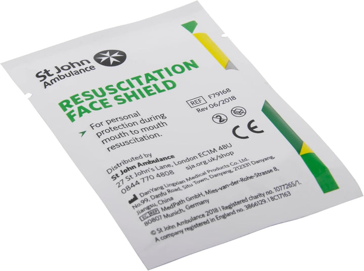 St Johns Ambulance Resuscitation Face Shield Ref  Each
