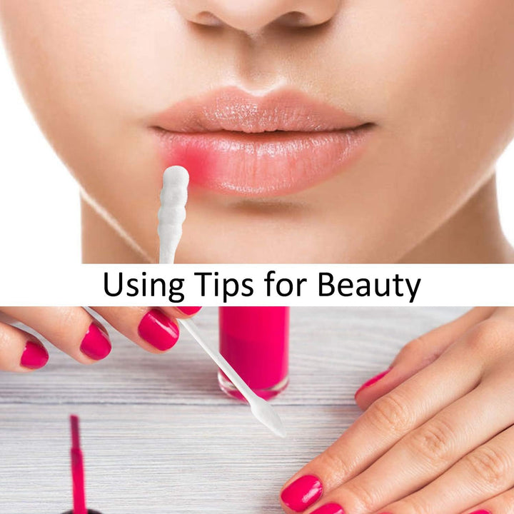 800Pcs Cotton Swabs, Double Tipped Precision Tips Cotton Buds Multipurpose Safe Highly Absorbent Hygienic Cleaning Sterile Sticks (4 Packs, 200 Pcs of Pack)