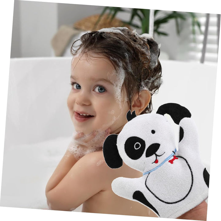 Cartoon Animal Shape Bath Scrubber Glove Soft Gentle Dog Design for Bathing Mitt Easy to Handle and Versatile Body Scrubber for Boys