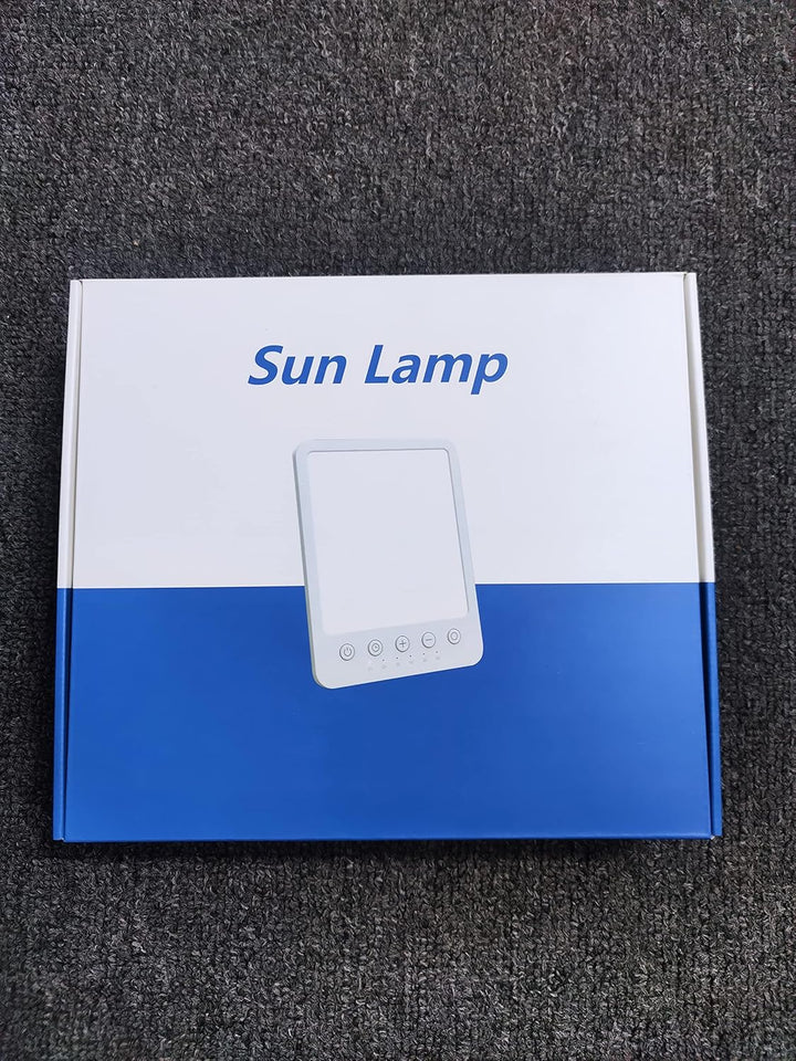 Therapy Lights Lamp Sun 10000 Lux for Depression LED UV Free Spectrum Sad Therapy Lights Box with 6 Timer 10 Brightness Levels Memory Function