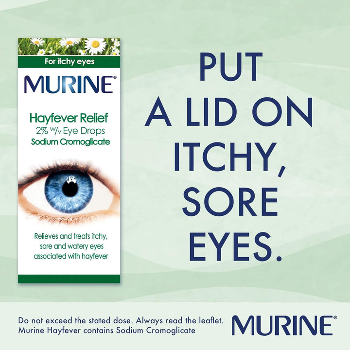 Hayfever Eye Drops, Hayfever Treatment for Itchy and Painful Eyes, Anti-Inflammatory Eye Drops 10Ml