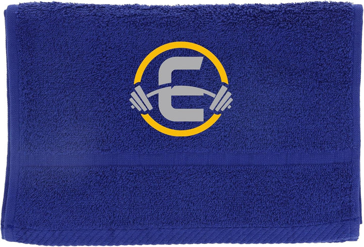 Gym Towel with Monogrammed Embroidery Initial Gift for Men & Women, Training Accessory Gift, Gym Towel Present for Weight Lifting Birthday, Retirement, Christmas - Black, J