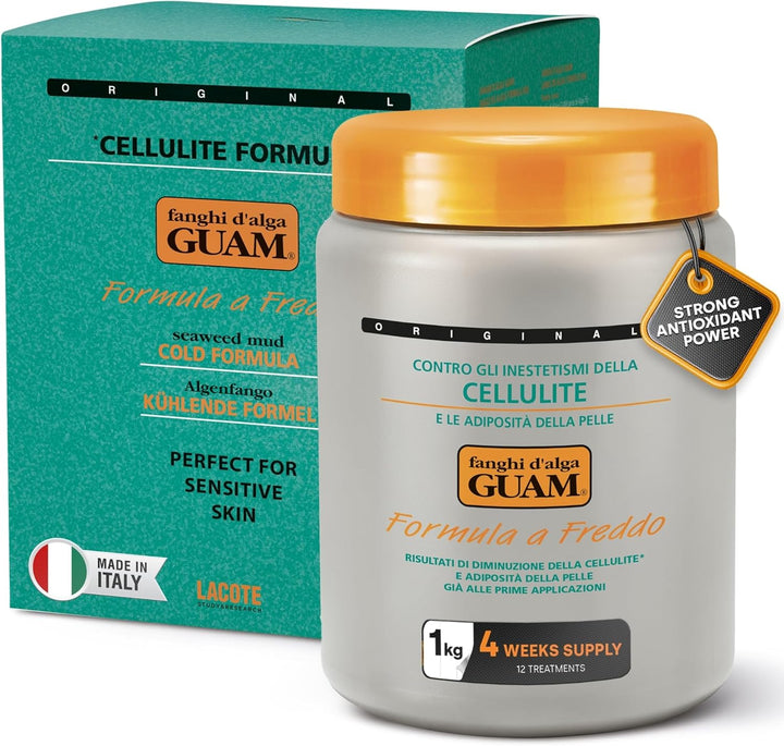 Seaweed Mud anti Cellulite Treatment for Legs and Thighs - 1 Kg Menthol Algae Cellulite Remover, Skin Firming Clay - Gentle Antioxidant Cooling Formula to Improves Firmness, Reduces Leg Swelling