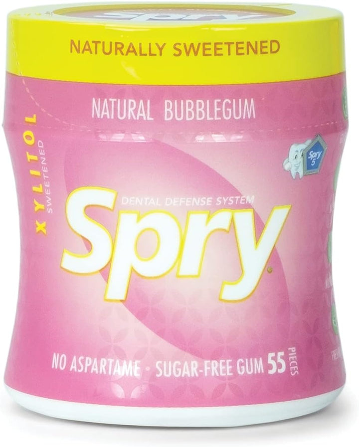 Fresh Natural Xylitol Chewing Gum Dental Defense System - Aspartame-Free, Sugar-Free, Non-Gmo, Gluten-Free (Spearmint, 100 Count - Pack of 1)