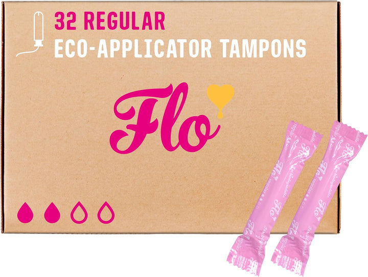 Applicator Tampons, Made from Organic Cotton, Biodegradable, Regular and Super Combo Pack, 14 Count