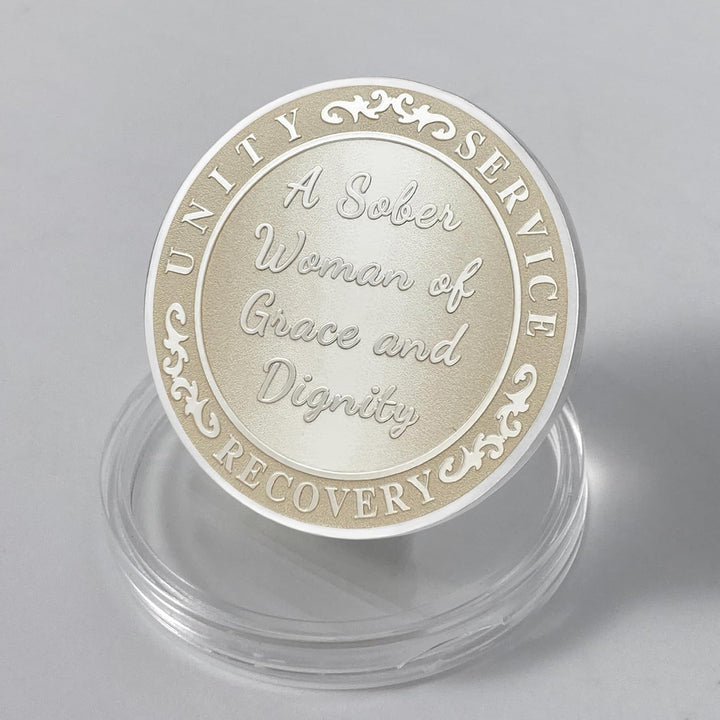 Butterfly Fairy 2 Year Sobriety Chip, Sober Women Two Year Sober Chip - Clean AA Chips and Medallion - Recovery Affirmation NA AA Coin - Narcotics Alcoholics Anonymou Sobriety Gifts for Women