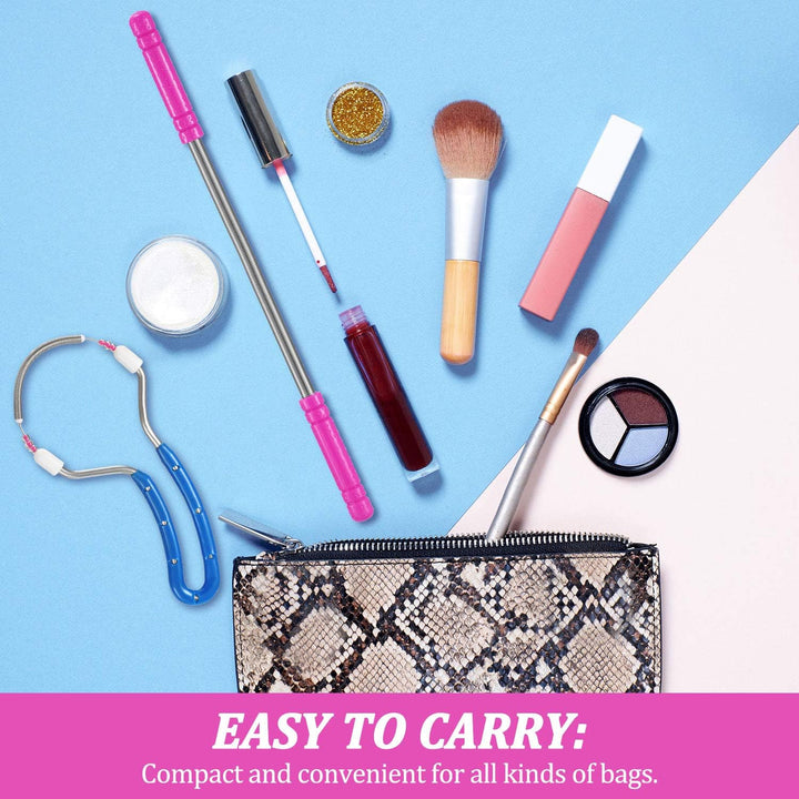 2 Pieces Spring Facial Hair Remover Manual Epilator Spring Face Hair Roller Threading Epilator Tools for Face Hair Removing Supply