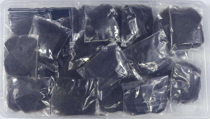 24Pcs Invisible Bun Nets, Ballet Hair Net for Girls, Hair Nets for Women Buns, 50Cm/20Inch Elastic Edge Mesh, with 10PCS U Shaped Hair Pins, for Hair Ballet Gymnastics Bun Making