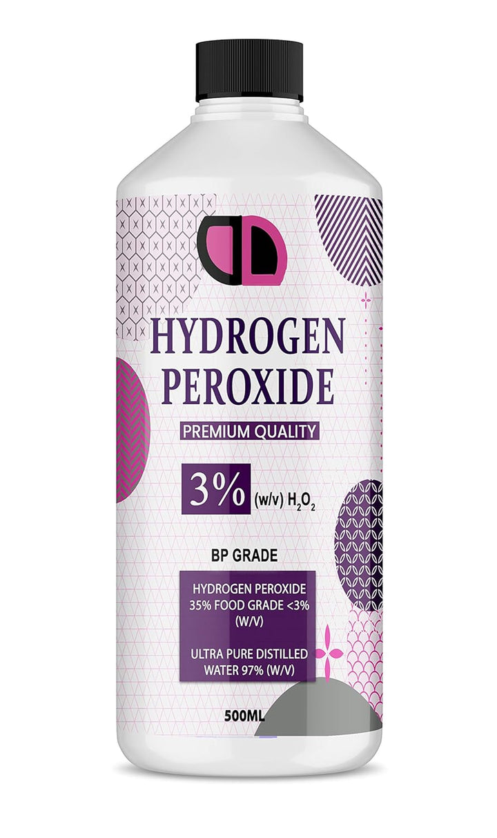 Food Grade Hydrogen Peroxide 3% (H2O2) VARIOUS SIZES CAP/SPRAY (30ML CAP)