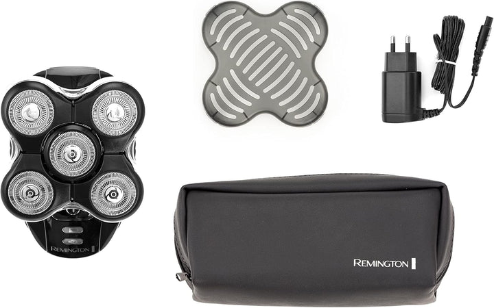 Electric Head Shaver for Bald Men (5 Cutting Heads, Skin Close Results, 0.2Mm), (Waterproof, Detail Trimmer, 50-Minute Runtime, Easy Clean Hair Pocket, Travel Pouch) Electric Razor - XR1501