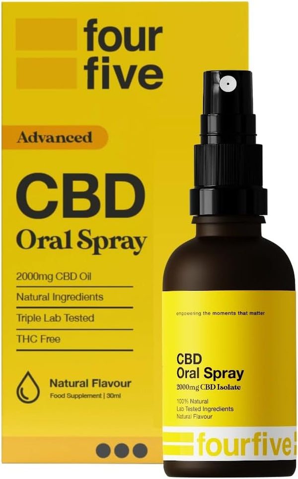 CBD Oil Spray - 2000Mg Advanced Strength CBD for Sports Performance, Mental Wellbeing & Improved Sleep, Unflavoured, Natural & Vegan Friendly, 30Ml
