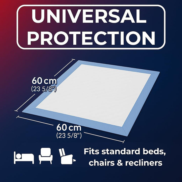 25 X  60 X 60 Cm | Disposable Incontinence Bed Pads | Underpads, Bed Mats, Mattress Protectors, Incontinence Pads| Adults & Elderly, Sofa & Chair for Children, Toddlers Babies