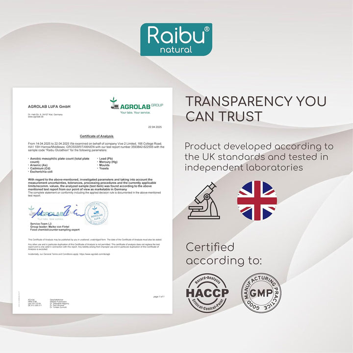 Glutathione Reduced - 98% Highly Purified - L Glutathione Supplement with NAC, Alpha Lipoic Acid & L-Glycine - Antioxidant Support - from Fermentation, Non-Gmo - 900 Mg per Serving, 60 Vegan Capsules