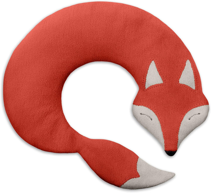 Wheat Bag Microwavable - 100% Organic Cotton and Organic Wheat - Fox Red - Microwave Pillow, Unscented - Snug Grain Pillow Ideal for Tension in Back, Neck and Shoulders