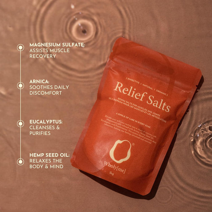 Epsom Salt Bath Salts - Natural Bath Soak for Muscle and Joint Recovery - Made in the UK - Arnica, Frankincense and Eucalyptus Essential Oil - Great for Post Workout and Relaxation - 200G