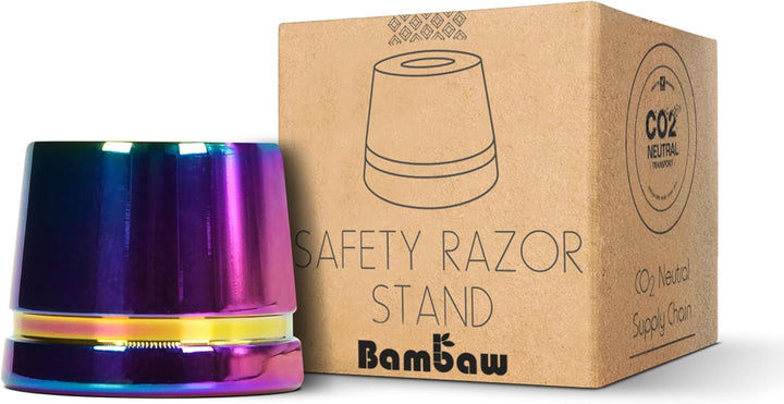 Safety Razor Stand, Does Not Fit All Safety Razors, Double Edge Razor Holder, Shaving Stand, Black