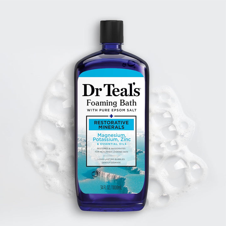 Dr Teals Restorative Minerals Epsom Foaming Bath 1 Litre