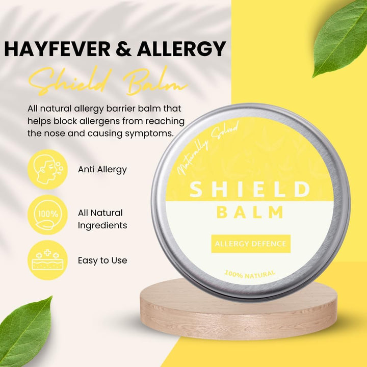 Allergy Barrier Balm with Lavender & Eucalyptus, Drug Free Balm for Sneezing, Itching, Dust, Pollen, Pet Allergies & Mould Spores - Natural Hayfever Relief