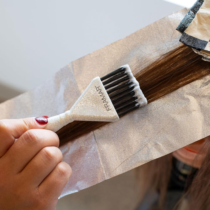 Hair Dye Brush Set – Hair Colour Brush for Hair Bleach Kit, Hair Tint Brush for Hair Lightener, Highlights Hair Dye Kit, Tinting Brush for Root Touch Up, Hair Highlighting Kit – 3 Pack Glitter