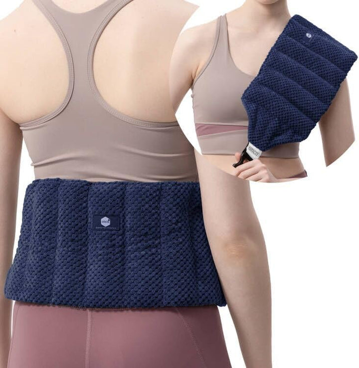 Large Heat Pads for Back Pain Relief with Adjustable Strap| Wheat Bags Microwavable| Microwave Heat Pad for Cramps, Menstrual, Lumbar, Muscle Spasms