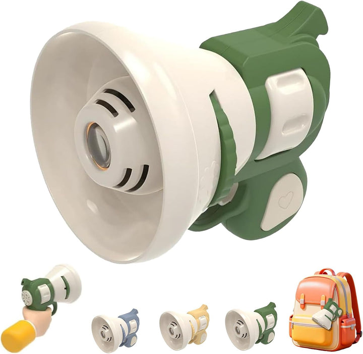 Hilarious Costume Projector & Voice Changer Speaker, Scream Voice Changer, Funny Transformation Projector Speaker, Audio Recording Function, Handheld Projectors Bag Charm (Blue)