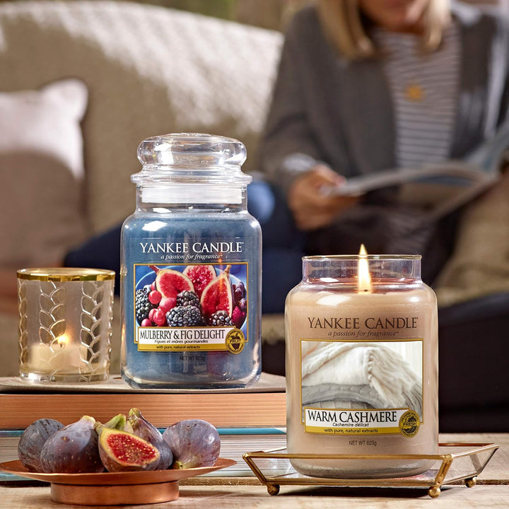 Scented Candle | Warm Cashmere Large Jar | Long Burning Candles: up to 150 Hours | Perfect Gifts for Women