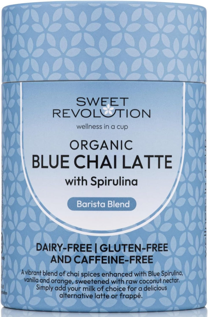 Organic Chai Latte with Reishi Barista Blend (1 X 100G) Tub. Caffeine Free, Gluten Free, Dairy Free, Refined Sugar-Free.