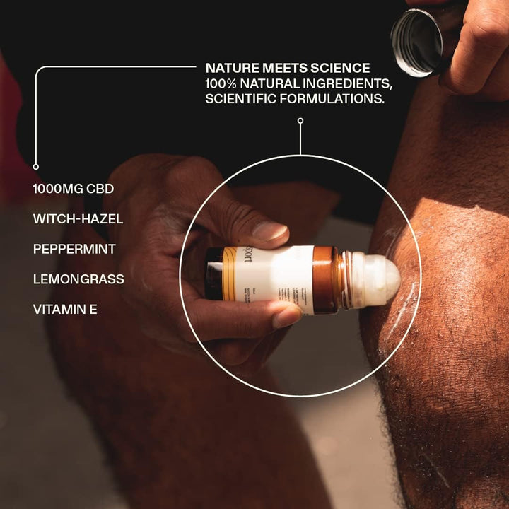 1000Mg Muscle & Joint Freeze Roll-On | 50Ml | Witch-Hazel, Peppermint & Lemongrass Essential Oil | Pain and Muscle Recovery